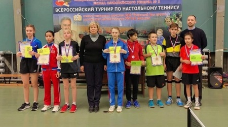 Воспитанница отделения настольного тенниса СШОР 