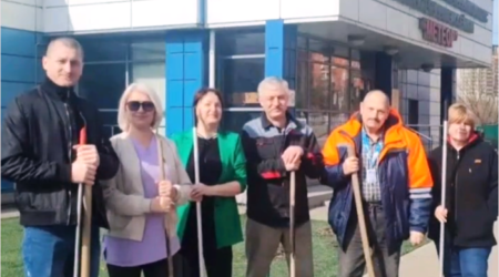 Субботник сотрудников СШОР 